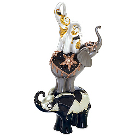 Grace And Grandeur Lucky Me Elephants Figurine By Blake Jensen
