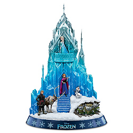 Disney FROZEN Ice Palace Of Elsa, The Snow Queen Of Arendelle Sculpture
