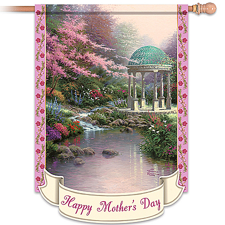 Thomas Kinkade Happy Mother's Day Outdoor Decorative Flag