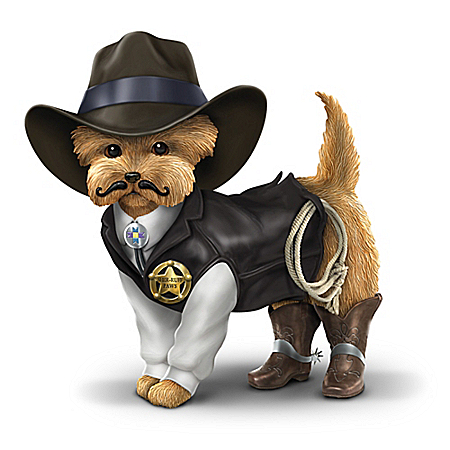 Sher-ruff S. Paws Handcrafted Yorkie Figurine