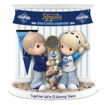Together We're A Winning Team Kansas City Royals Precious Moments Figurine
