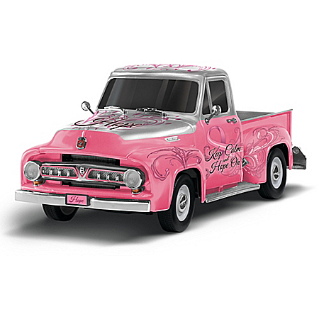 Keep Calm And Hope On Breast Cancer Awareness Truck Sculpture