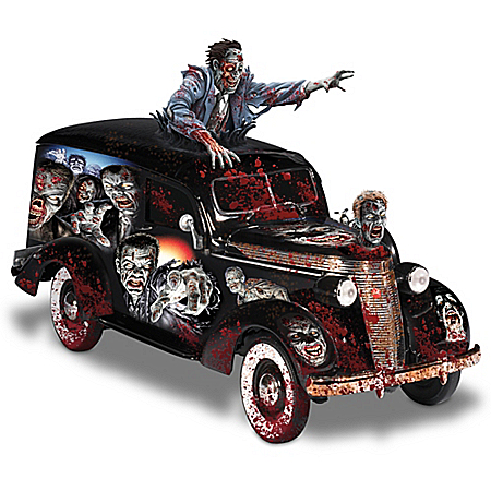 Dave Aikins: Rising Dead Zombie Hearse Sculpture