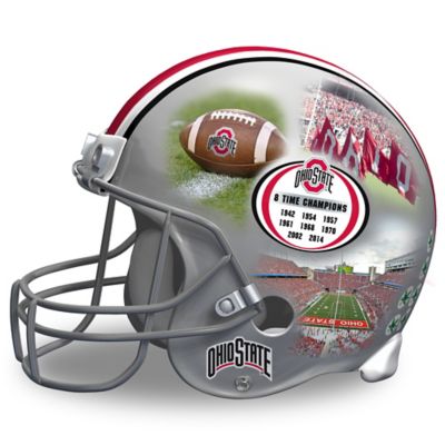 Ohio State Buckeyes Collage Football Helmet Sculpture