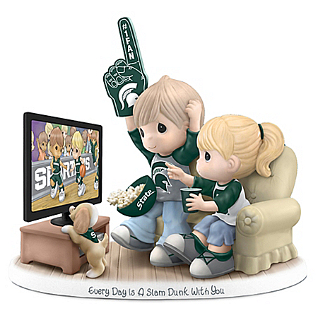 Every Day Is A Slam Dunk With You Michigan State Spartans Precious Moments Figurine