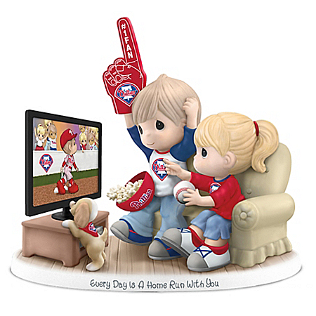 Precious Moments Every Day Is A Home Run With You Philadelphia Phillies Figurine