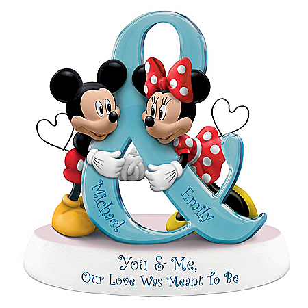 Disney You & Me, Our Love Was Meant To Be Personalized Figurine