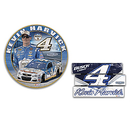 Kevin Harvick No. 4 Busch Signs Of A Champion Wall Decor