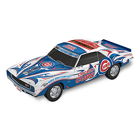 Power & Pride Chicago Cubs World Series Champions Collage Car Sculpture
