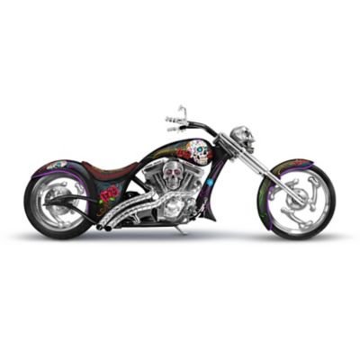 Sugar Skull Skeleton Rider Sculpture