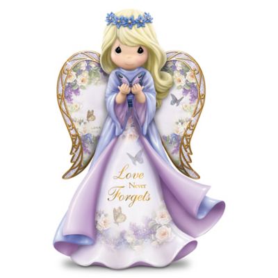 Lena Liu Precious Moments Love Never Forgets Alzheimer's Awareness Angel Figurine