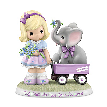 Precious Moments Together We Have Tons Of Love Alzheimer's Awareness Figurine