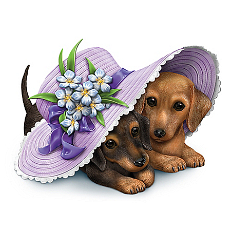 Love Is Paw-Ever Alzheimer's Awareness Dachshunds Figurine
