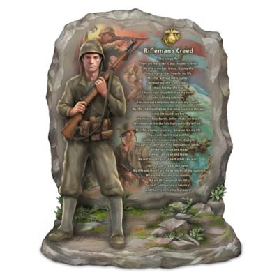 James Griffin U.S.M.C This Is My Rifle Riflemans Creed Sculpture
