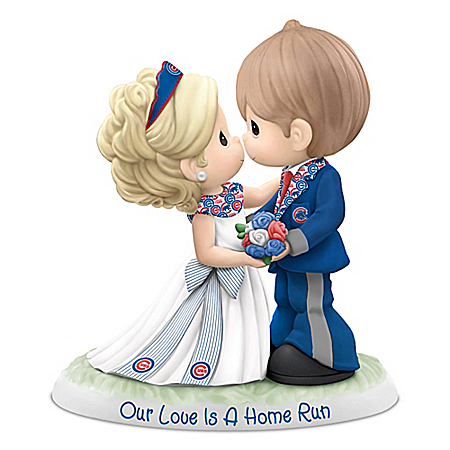 Precious Moments Chicago Cubs Our Love Is A Home Run MLB Figurine