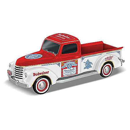 Thirsty For The Open Road Budweiser 1:43-Scale Vintage Pickup Truck Sculpture