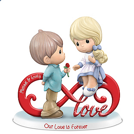 Precious Moments Our Love Is Forever Personalized Infinity Symbol Figurine