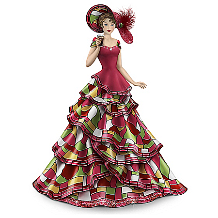 COCA-COLA Shining Elegance Hand-Painted Figurine