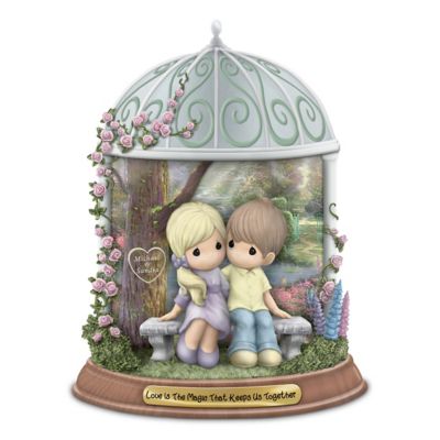 Precious Moments Thomas Kinkade Love Is The Magic That Keeps Us Together Personalized Figurine