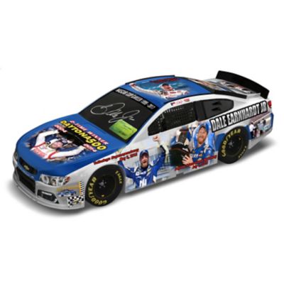Dale Earnhardt Jr. NASCAR Winning Moments Autographed Collage 1:18 Scale Car Sculpture