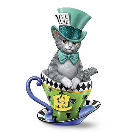 Disney Purr-fectly Mad Hand-Painted Cat Figurine
