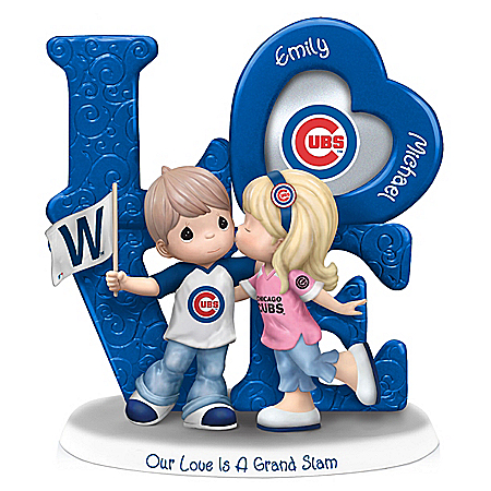 Precious Moments Our Love Is A Grand Slam Chicago Cubs Personalized Figurine