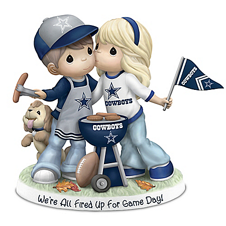 Precious Moments NFL Dallas Cowboys We're All Fired Up For Game Day Figurine
