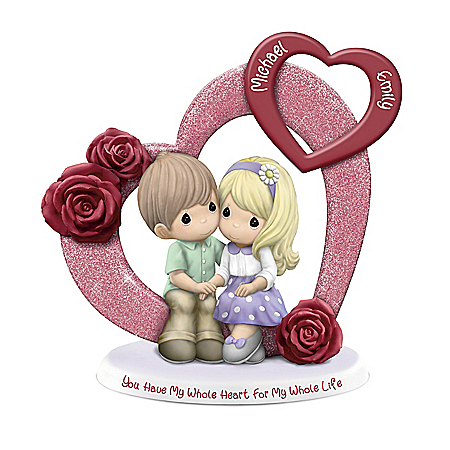 Precious Moments You Have My Whole Heart For My Whole Life Personalized Figurine