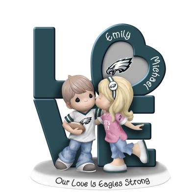 Precious Moments Our Love Is Philadelphia Eagles Strong NFL Personalized Figurine