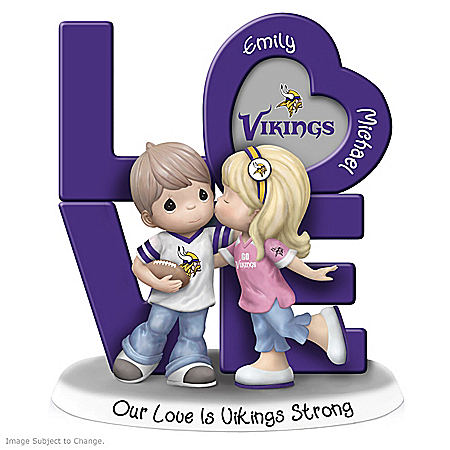 Precious Moments Our Love Is Minnesota Vikings Strong NFL Personalized Figurine