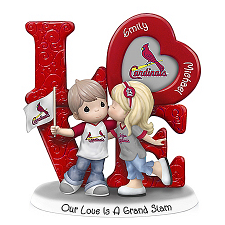 Precious Moments Our Love Is A Grand Slam St. Louis Cardinals Personalized Figurine