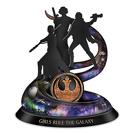 STAR WARS: Girls Rule The Galaxy Hand-Painted Silhouette Sculpture