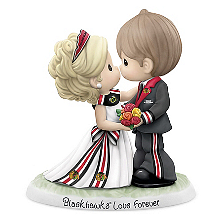 Precious Moments Chicago Blackhawks® Love Forever Porcelain Figurine