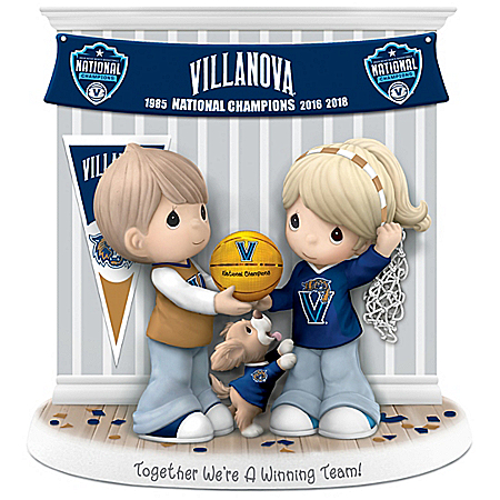 Precious Moments Together We're A Winning Team Villanova Wildcats Figurine