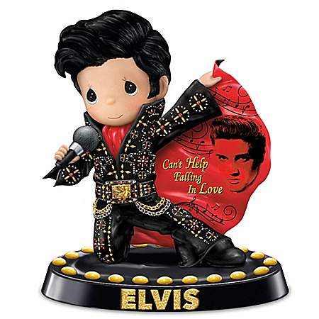 Precious Moments Can't Help Falling In Love Hand-Painted Elvis Presley Figurine