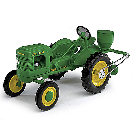 1:16-Scale John Deere Model L With Planter & Chain-Driven Pulley Diecast Tractor