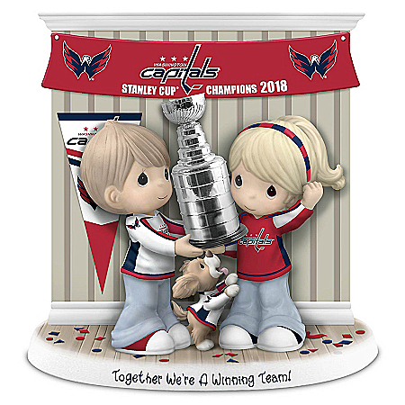 Precious Moments Together We're A Winning Team Washington Capitals® NHL® Figurine