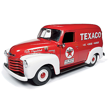 1:18-Scale Texaco 1948 Chevy Diecast Panel Van With Opening Hood & Doors