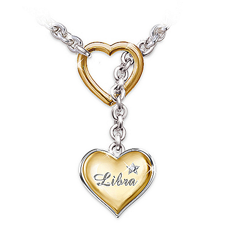 Zodiac Sign Diamond Necklace Jewelry