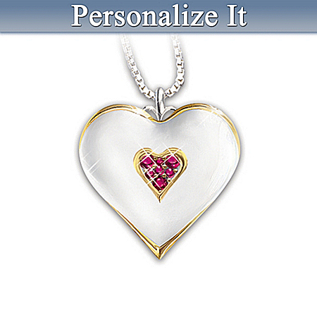 Treasured Daughter Sterling Silver Birthstone Pendant Necklace