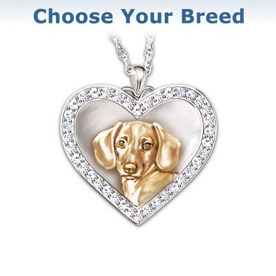 My Devoted Friend Engraved Heart-Shaped Pendant Necklace: Keepsake Jewelry Gift For Dog Lovers