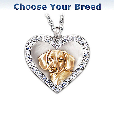My Devoted Friend Engraved Heart-Shaped Pendant Necklace: Keepsake Jewelry Gift For Dog Lovers