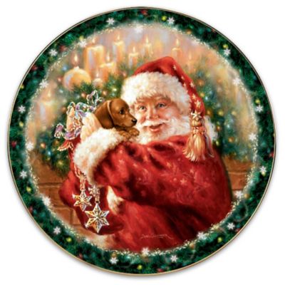 A Christmas Wish Come True Dog Collector Plate