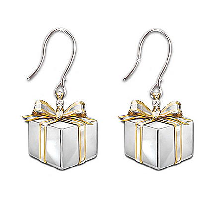 Gift Of Love Sterling Silver And Diamond Earrings