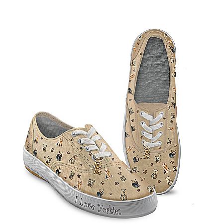 Choose Your Breed Dog Art Women's Sneakers: Playful Pups