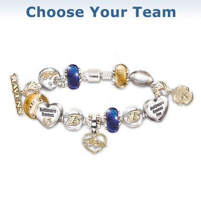 Go Team! #1 Fan Charm Bracelet