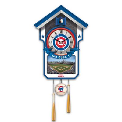 MLB Teams Wall-Hanging Cuckoo Clock