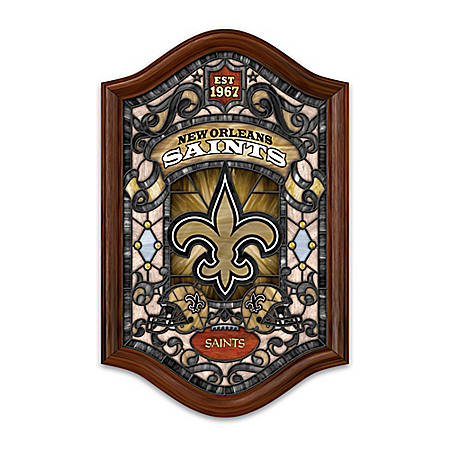 NFL Illuminated Stained-Glass Wall Decor: Choose Your Favorite Football Team
