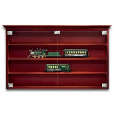 Bridgeport Train Display Wood Cabinet