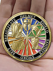 Includes a two-sided removable Challenge Coin
